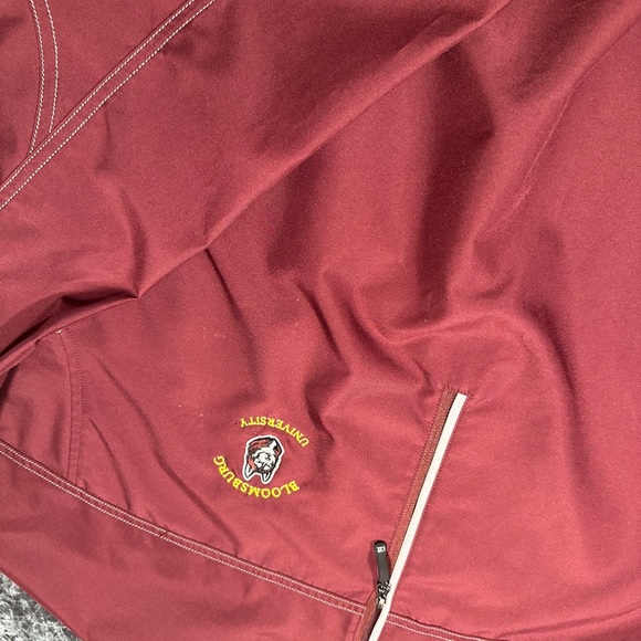Bloomsburg University quarter zip 100% polyester pull over windbreaker… Large - Picture 6 of 12